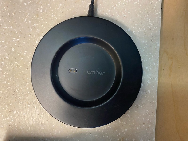 ember Mug Black 10oz Smart Temp Control Heated Coffee Cup NEW w/ Base & Charger gallery