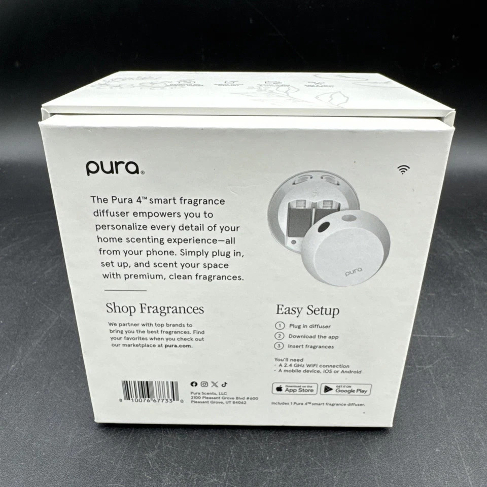 Pura 4 Smart Diffuser Plug In Air Freshener - NO SCENTS - NOT RECALLED gallery