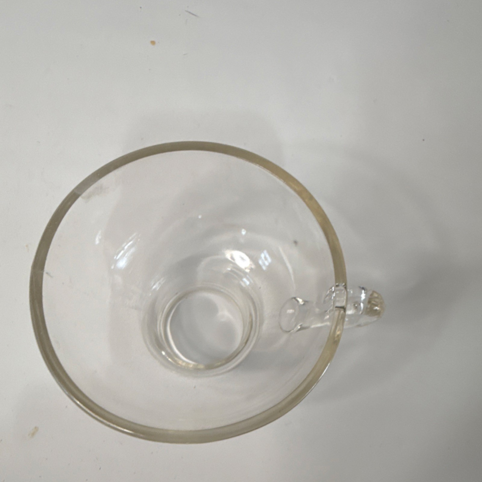 Clear Glass Kitchen Funnel with Handle, Medium Size, Reusable, Single Item Set gallery