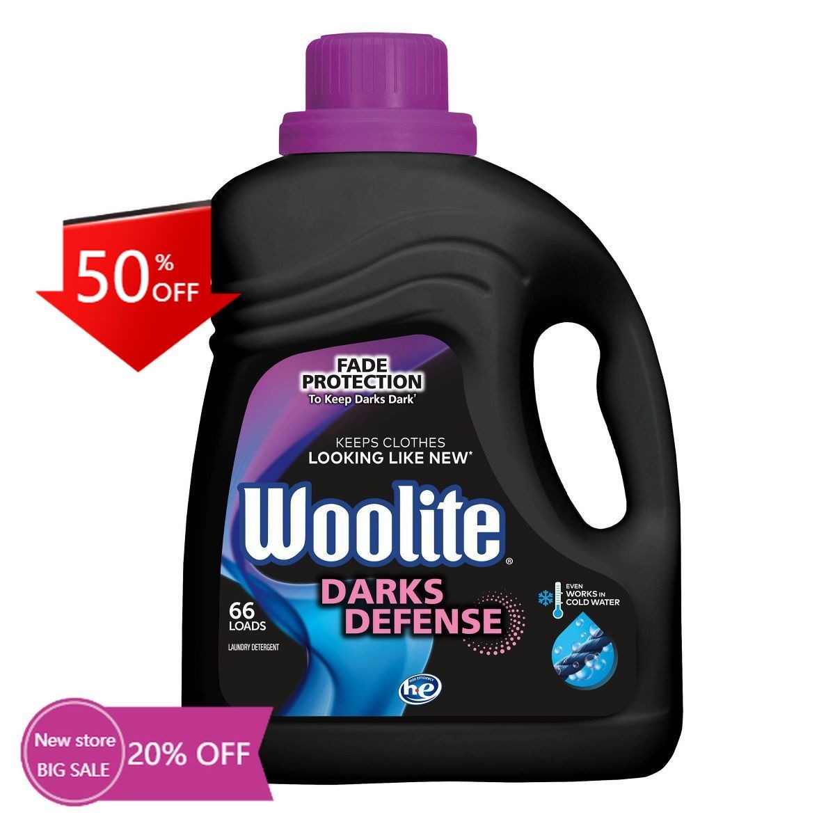 Woolite Floral Scented Darks Liquid Laundry Detergent 66 Loads - 100 fl oz gallery