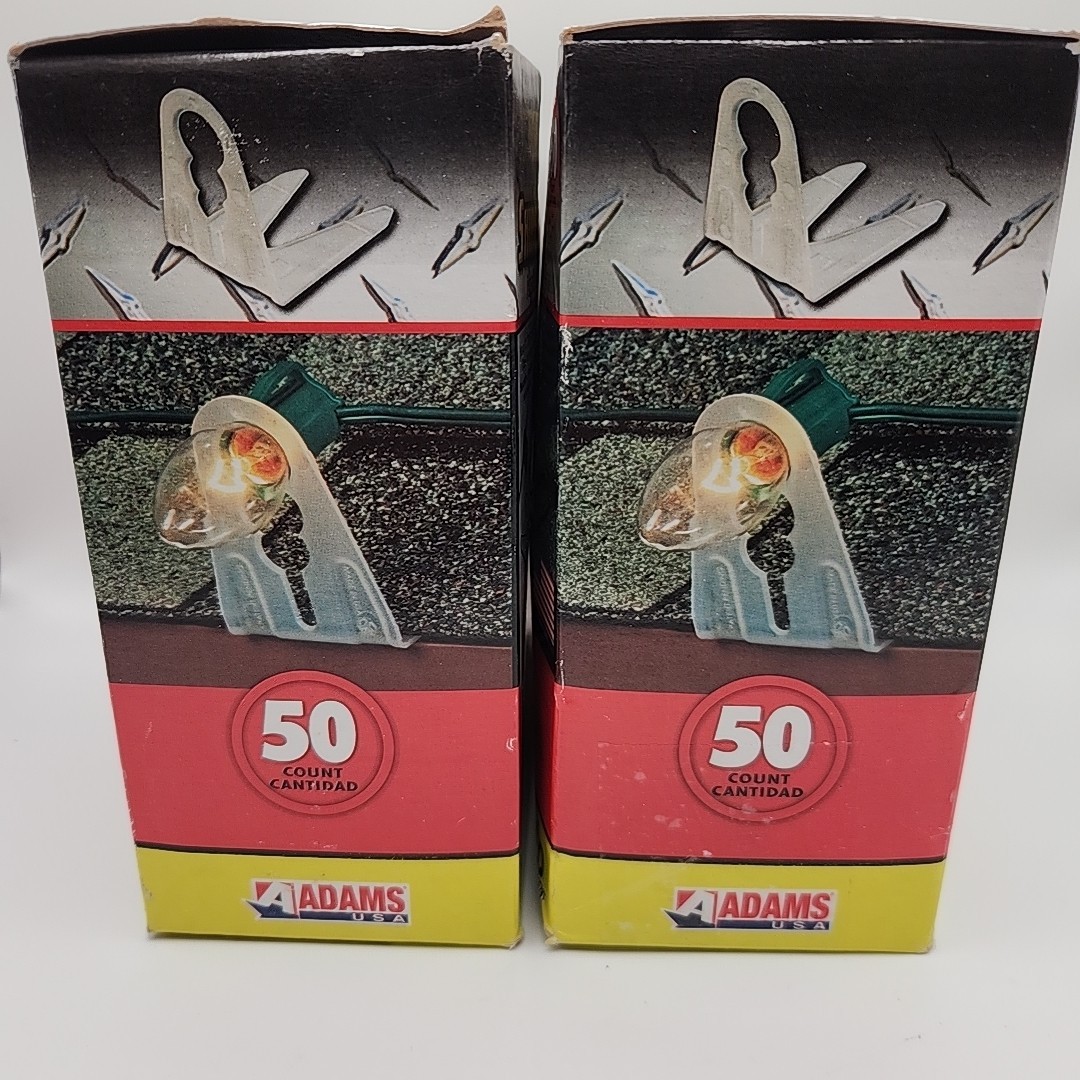 100 Adams Commercial Grade Speed Shingle Tabs for Christmas Lights - Made in USA gallery