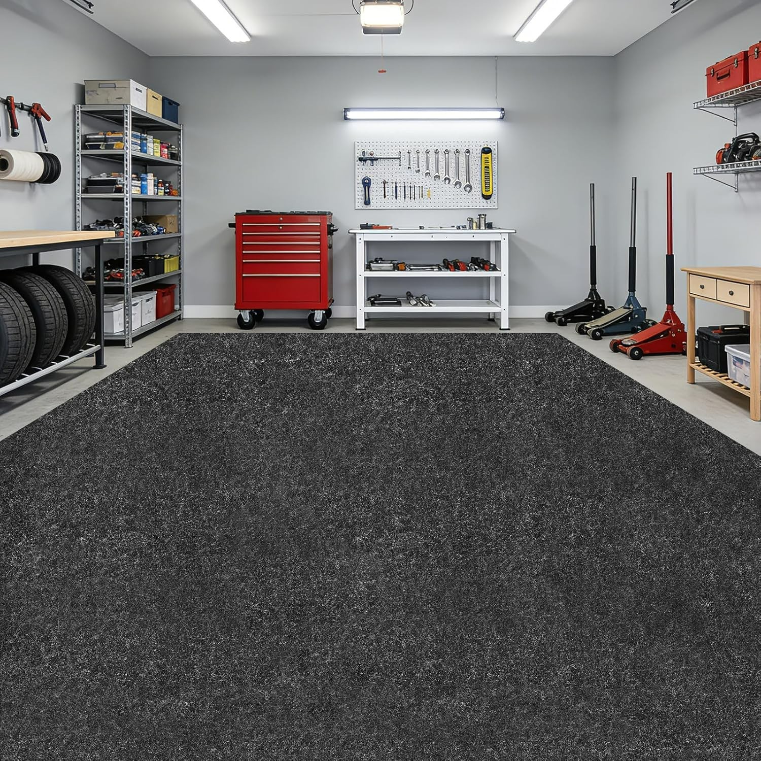 Heavy Duty Extra Large Garage Floor Mat 8.8x22 FT - Oil Absorbent & Washable gallery