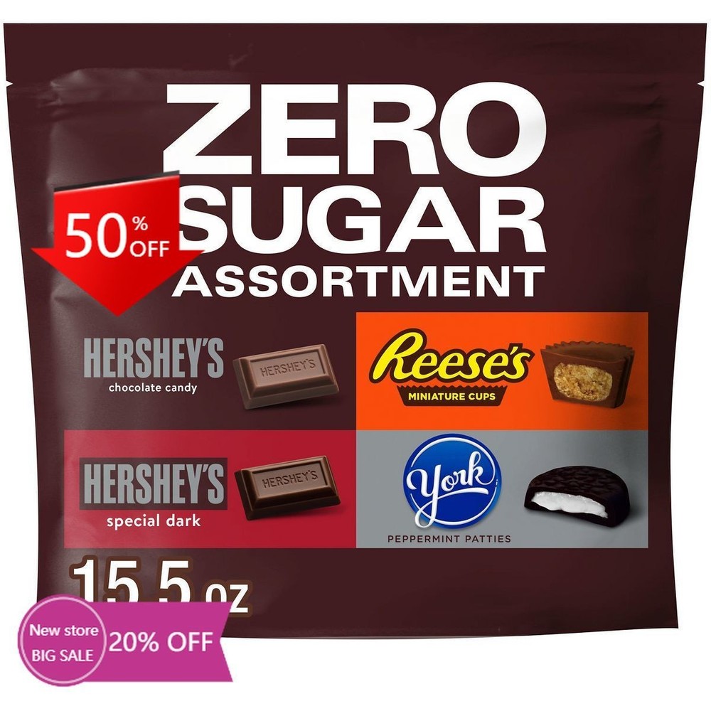 Hershey's Zero Sugar Assorted Bag Candy - 15.5oz