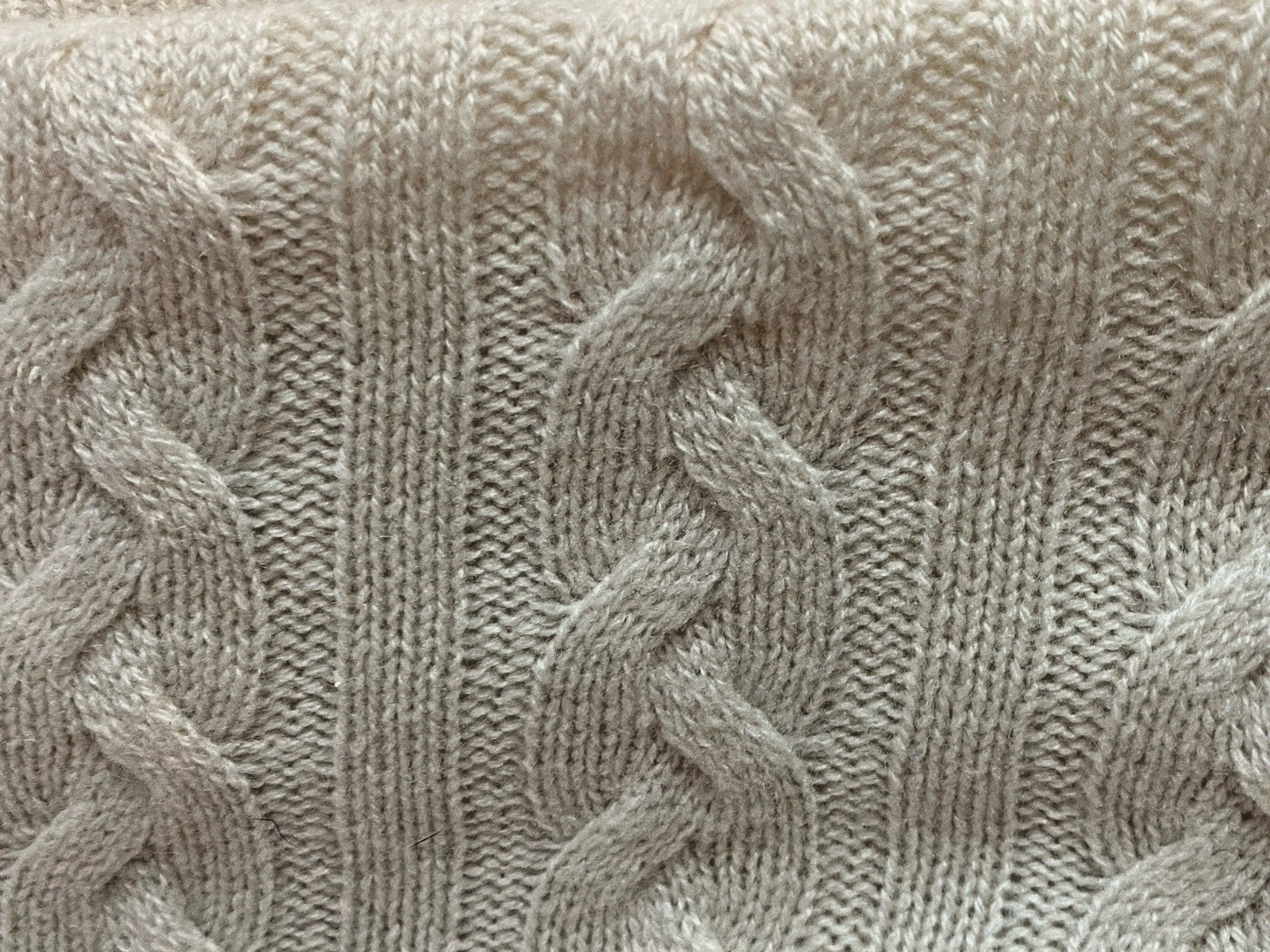 The Cashmere Project Creme Throw Blanket 100% Cashmere gallery