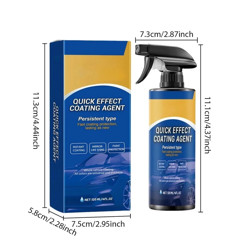 Quick Effect Car Coating Spray 2 Pack, Waterless Wash Polish, Paint Protection gallery