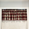 Longaberger Valances In Paprika Plaid-4 Panels Available 72”x18” Each Panel gallery