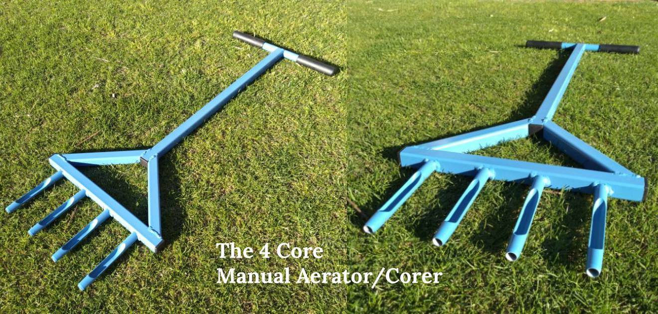 Manual Lawn Aerator/Corer - 4 Core 12.7mm diam. tines gallery