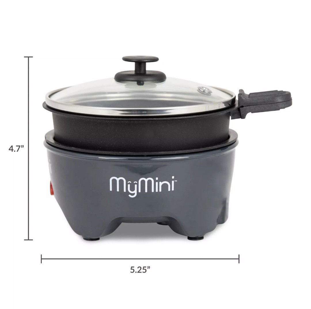 MY MINI NOODLE COOKER & SKILLET Blackberry 5" skillet 260 Watts Non-Stick NIB gallery