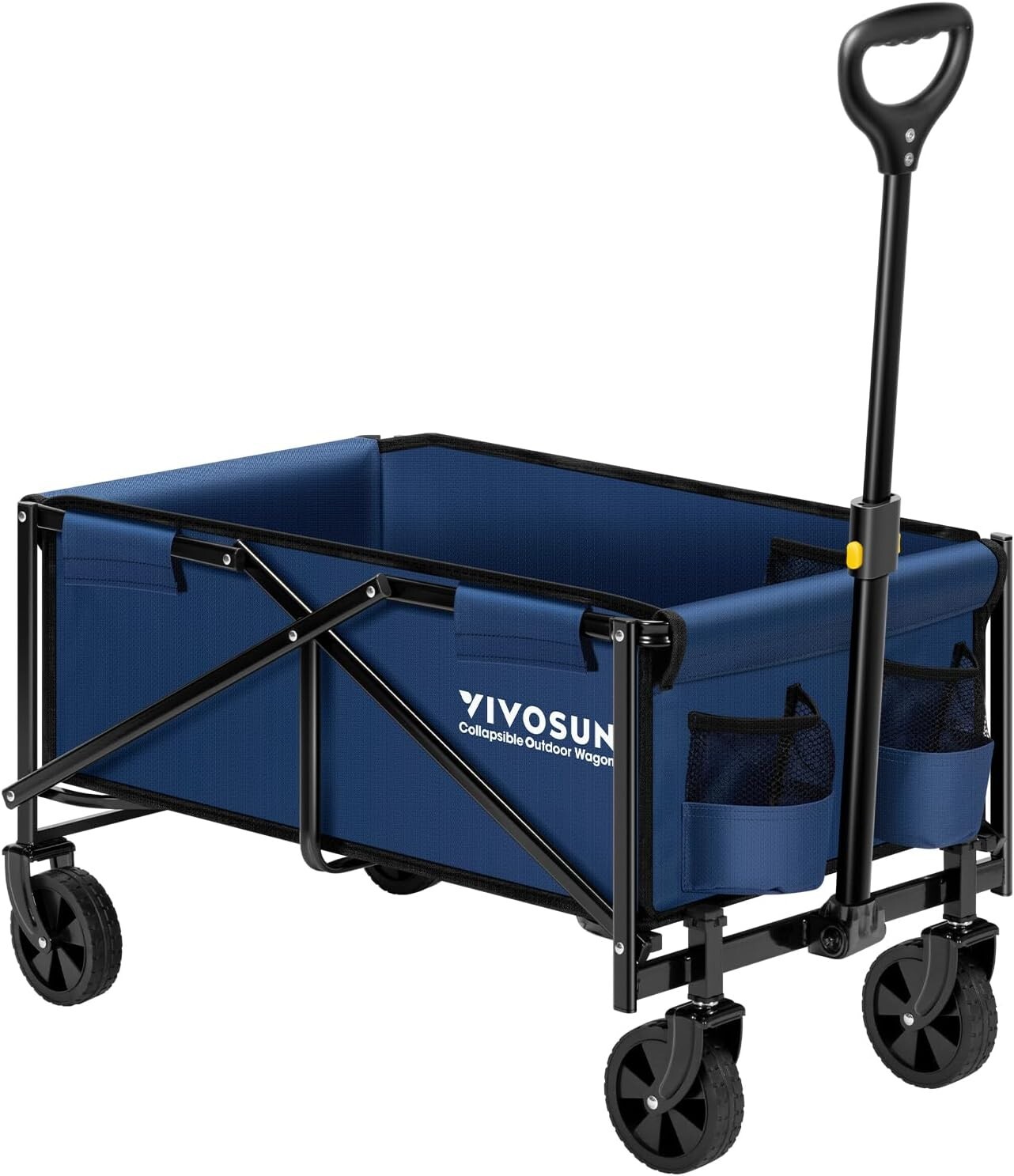 VIVOSUN 220lbs Wagon Cart Adjustable Handle 360° Rotating Wheels Garden Beach gallery