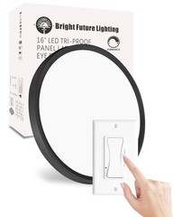 1Pack 16 Inch Dimmable LED Flush Mount Ceiling Light Panel,32W 3480LM,3000K/4…