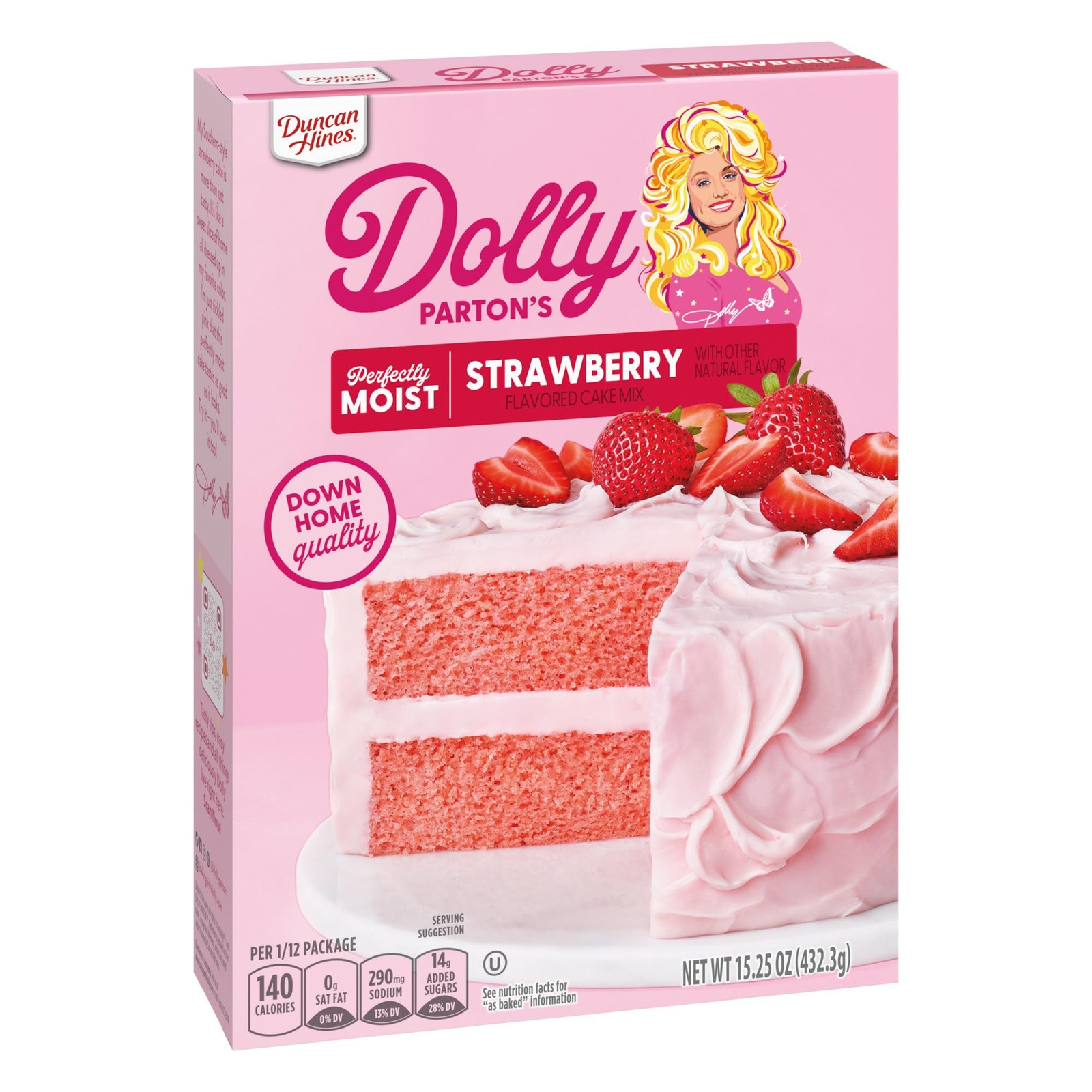 Duncan Hines Dolly Parton Strawberry Cake Mix 15.25 oz Perfect for Desserts gallery