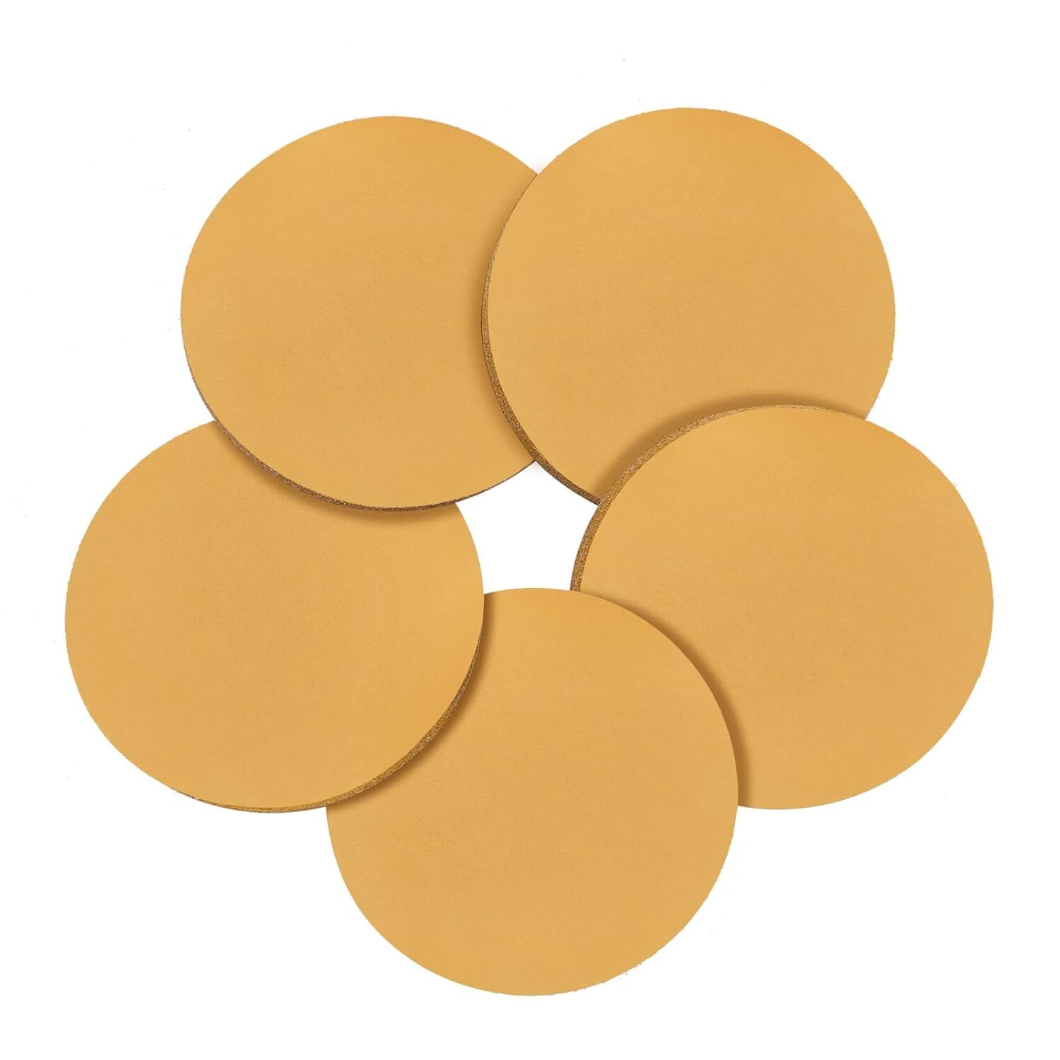 SATC 50PCS 5"(125mm) 0-Hole Hook&Loop Aluminum Oxide Sanding Disc P240 for Metal gallery