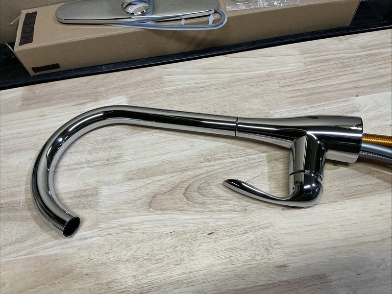Moen Georgene High Arc Pulldown Kitchen Faucet Chrome 87912 Missing Hose Weight gallery