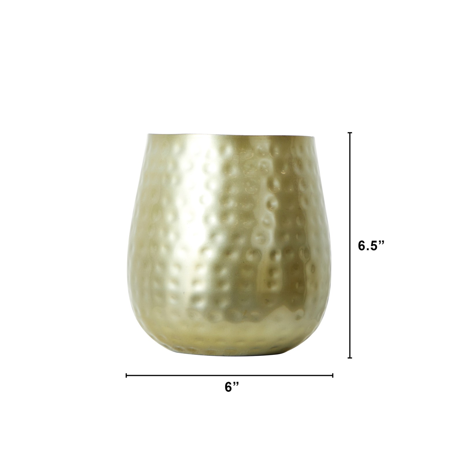 Nearly Natural 65" Oval Shaped Iron Planter in Gold gallery
