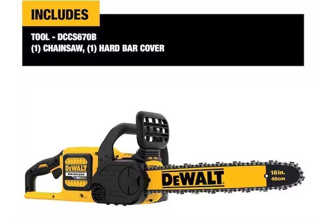 DeWALT FLEXVOLT DCCS670B 60V MAX Cordless Chainsaw (Tool Only) gallery