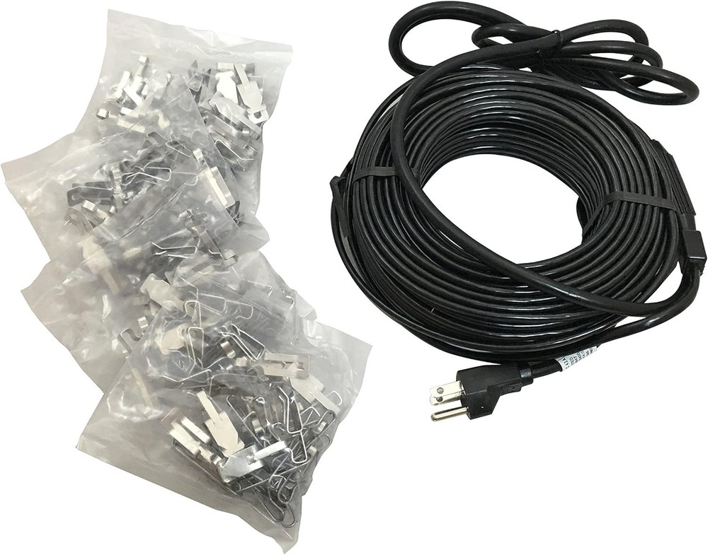 RC100 Automatic Electric Roof Cable Kits, 100ft x 120V x 5 Watts/ft, 100 Feet,