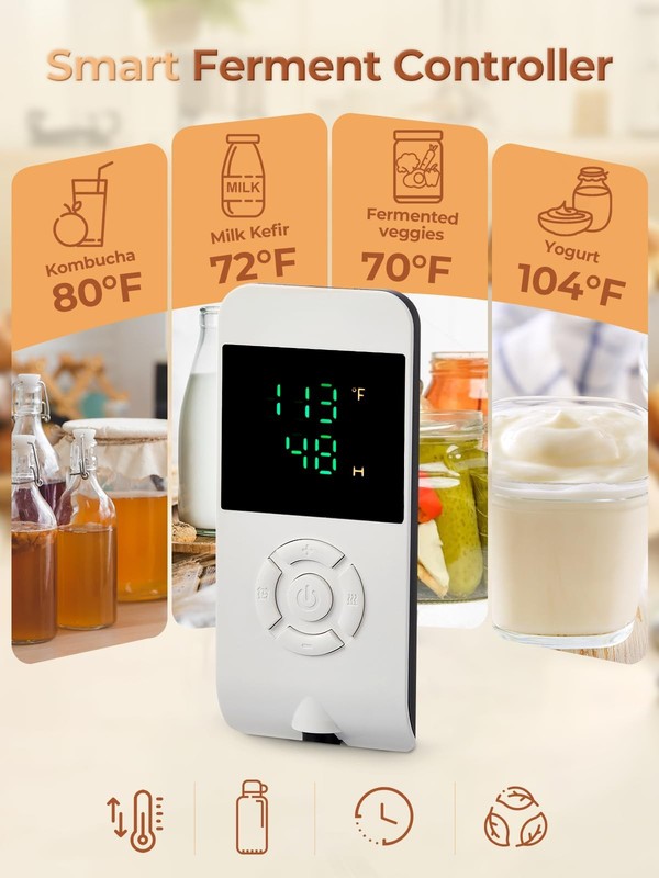 FOHERE Bread Proofing Box, 32-113°F Temp Control & 48H Timer, Folding Dough P... gallery