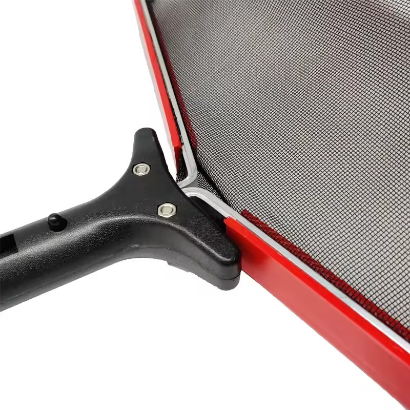 Pool Leaf Mesh Net 19.7" Larger Capacity Heavy Duty Pool Nets for Cleaning (Red) gallery