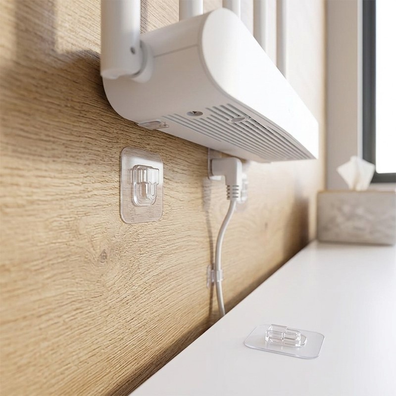 10Pairs Clear Adhesive Wall Hooks Double Sided Self-Adhesive Wall Mount Hangers gallery