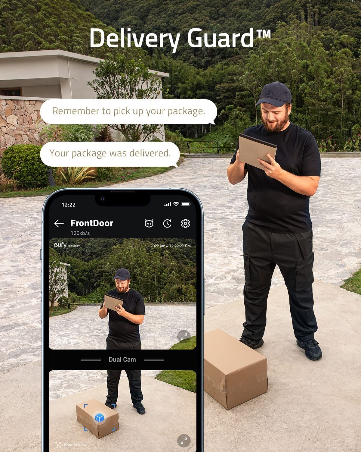 eufy Security Wireless Video Doorbell 2K Dual Camera Dual Motion Detect |Refurb gallery