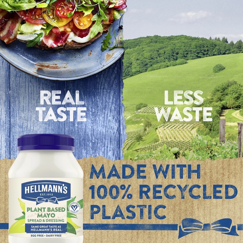 Hellmann's Plant Based Mayonnaise Spread & Dressing Condiments, 30 fl oz Jar gallery