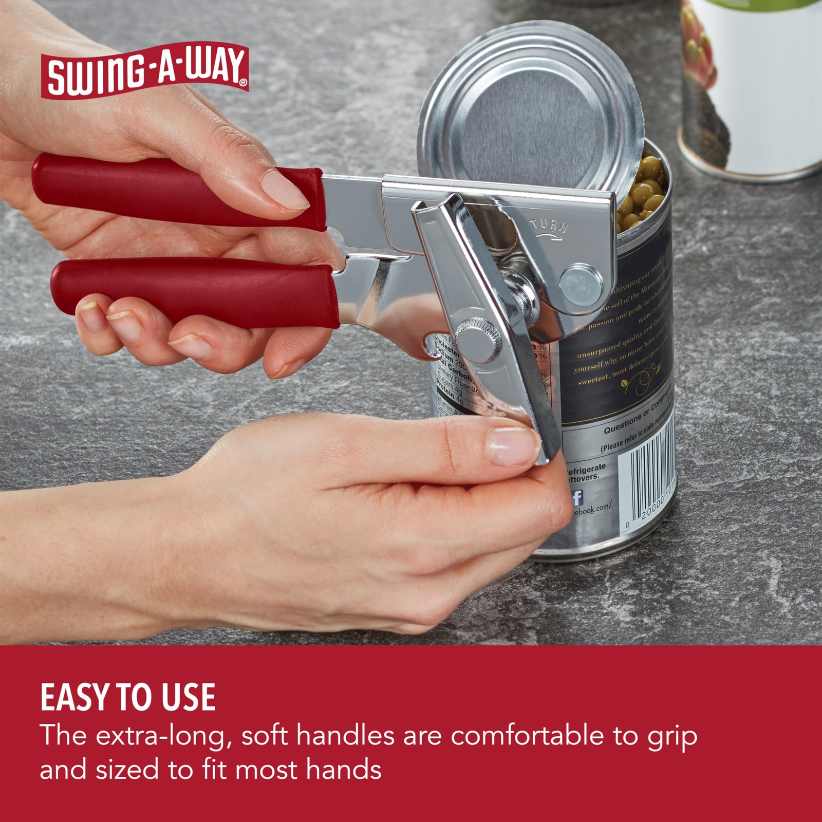 Swing-A-Way Portable Can Opener - Red gallery