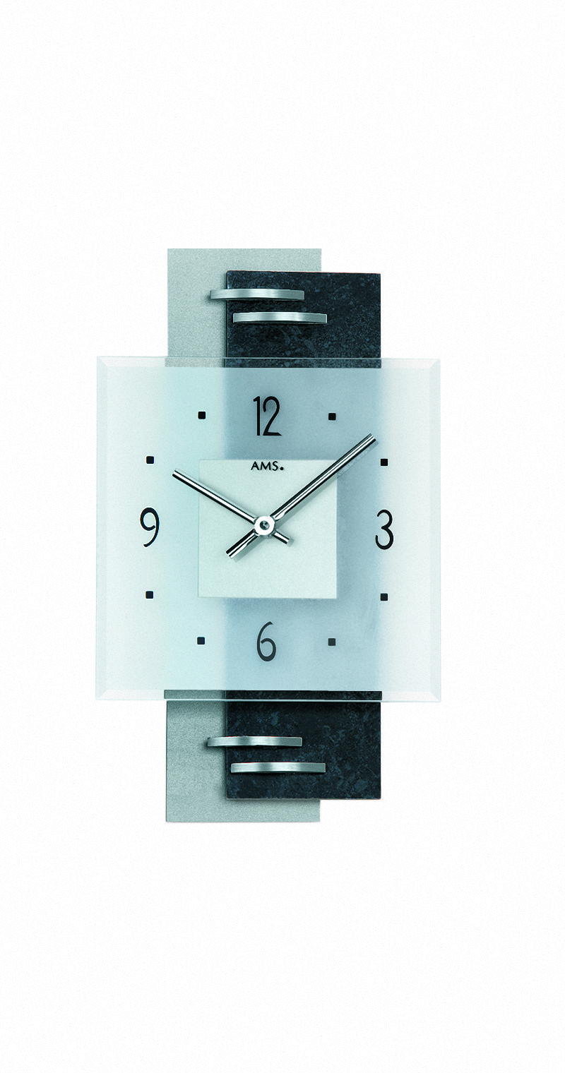 Modern Wall Clock with Quartz Movement by AMS gallery