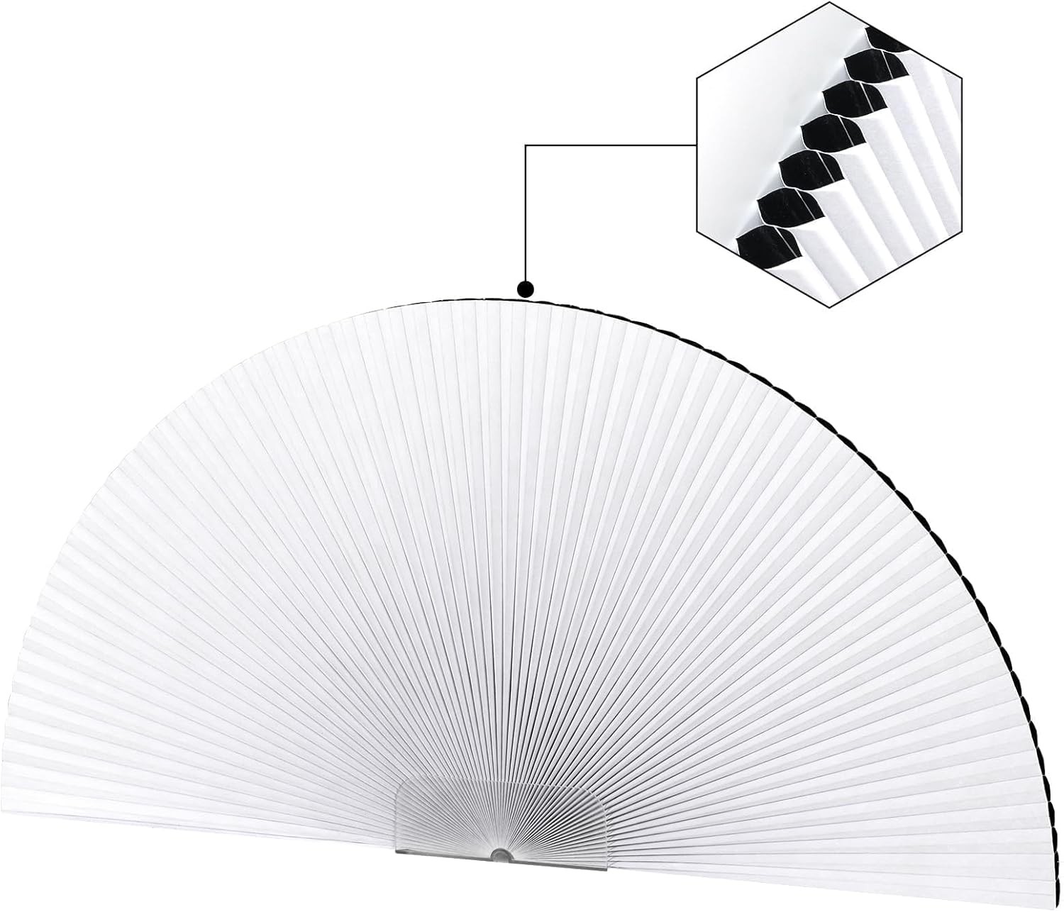2 Packs Arch Window Shades Blackout Half Circle Cellular Shades, Pleated Blinds gallery