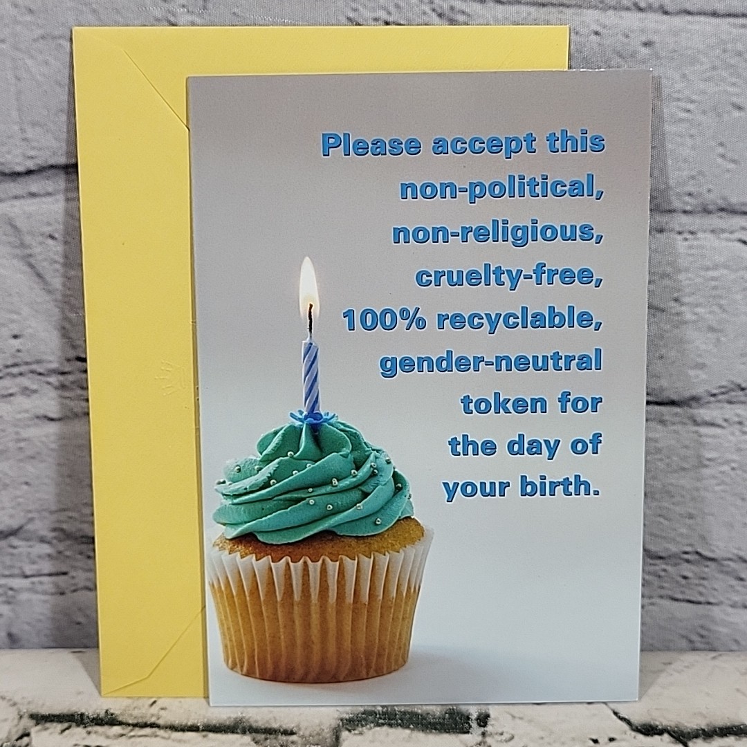 Leanin Tree Non-Political Non-Religious Cruelty Free Birthday Card Funny gallery