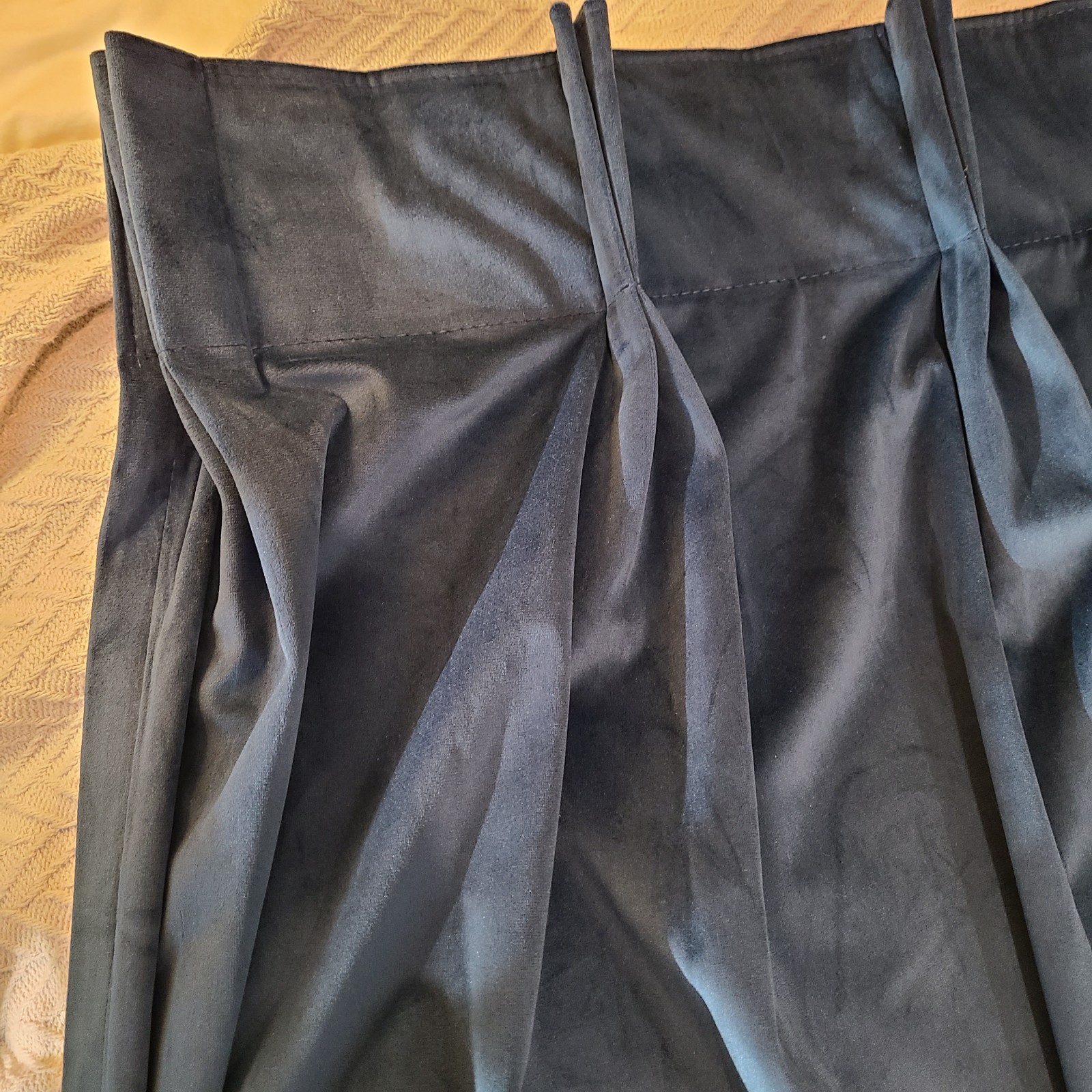 Custom TWOPAGES Light Blocking Velvet Curtain Pinch Pleat 2 Panels 54"W X 97.5 H gallery