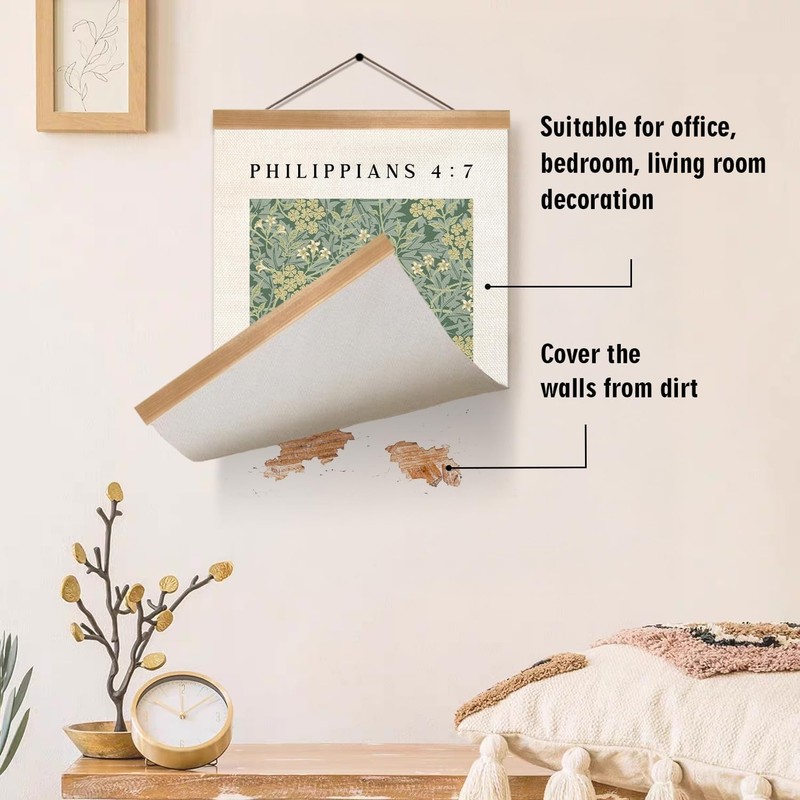 Inspirational Scripture Wall Art Poster,Christian Bible Verse Wall Poster wit... gallery