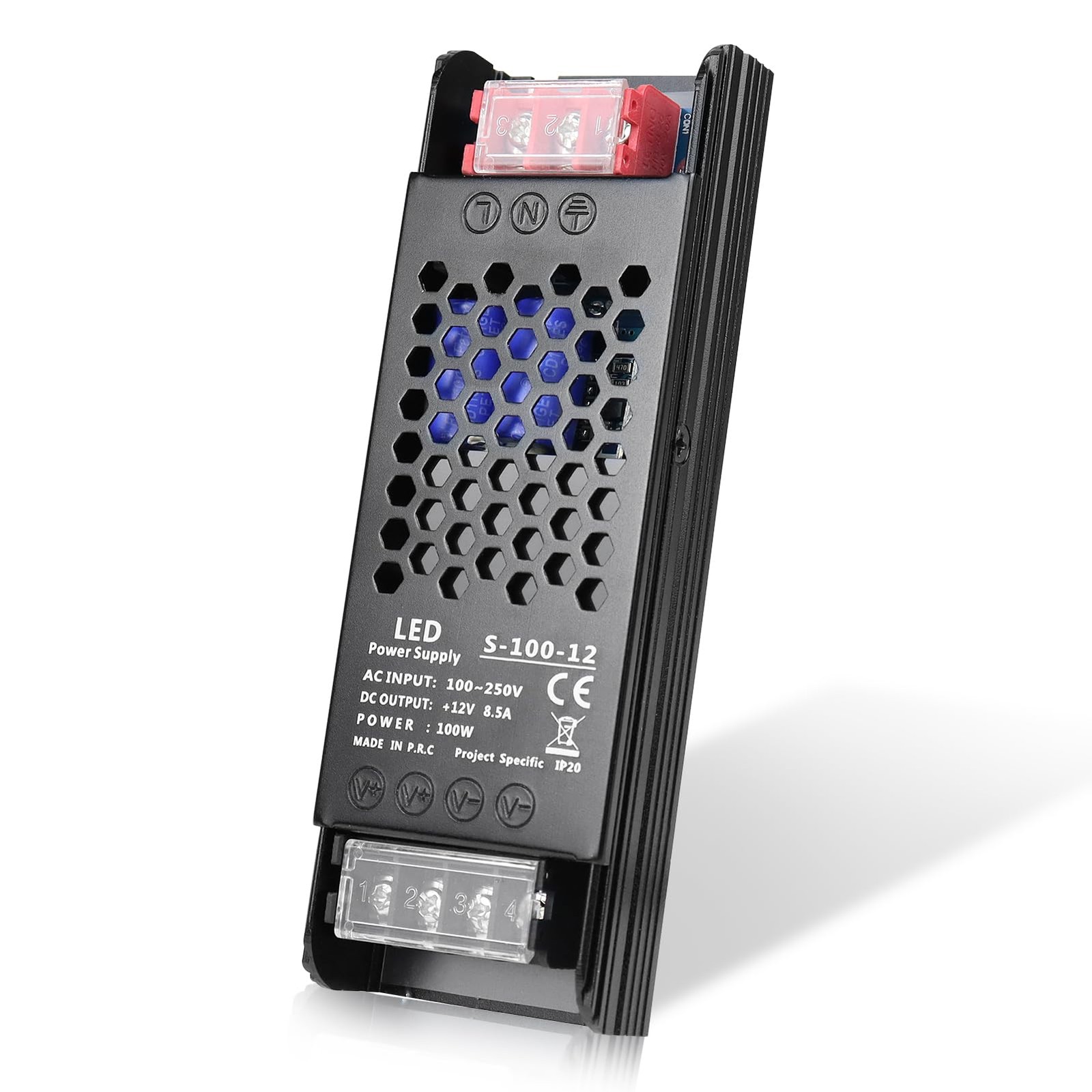 LED Driver 12V 100W 8.3A Slim Power Supply, AC 100-250V to DC 12V Adapter, Co... gallery