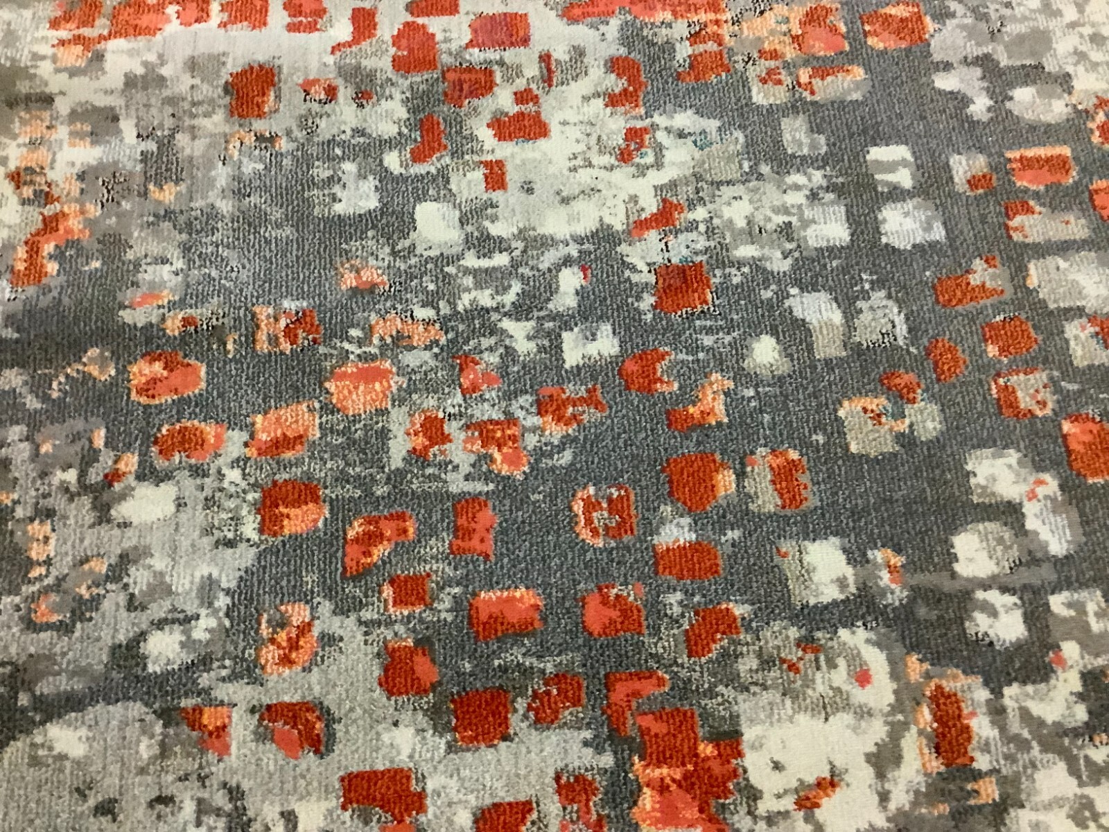 GREY / ORANGE 5'-3" x 7'-6" Back Stain Rug, Reduced Price 1172669449 MAD425H-5 gallery