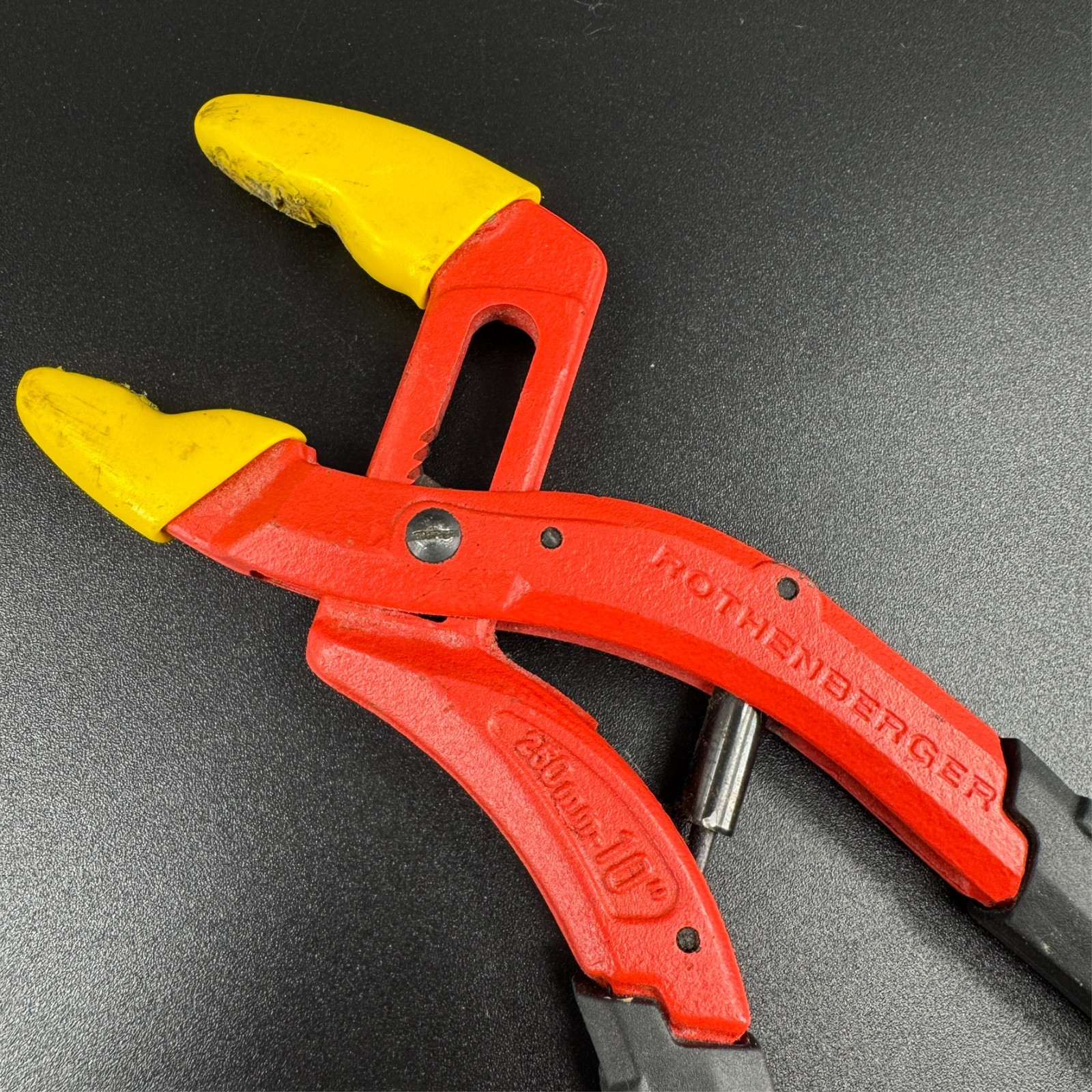 ROTHENBERGER 10" 250MM WATER PUMP SELF ADJUSTING PLIERS WITH SOFT GRIPS gallery