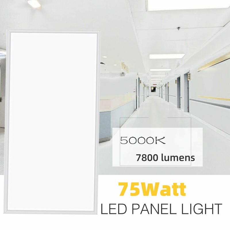 WYZM 2X4FT LED Slim Flat Panel Recessed Drop Ceiling Light Home Shop Warehouse gallery