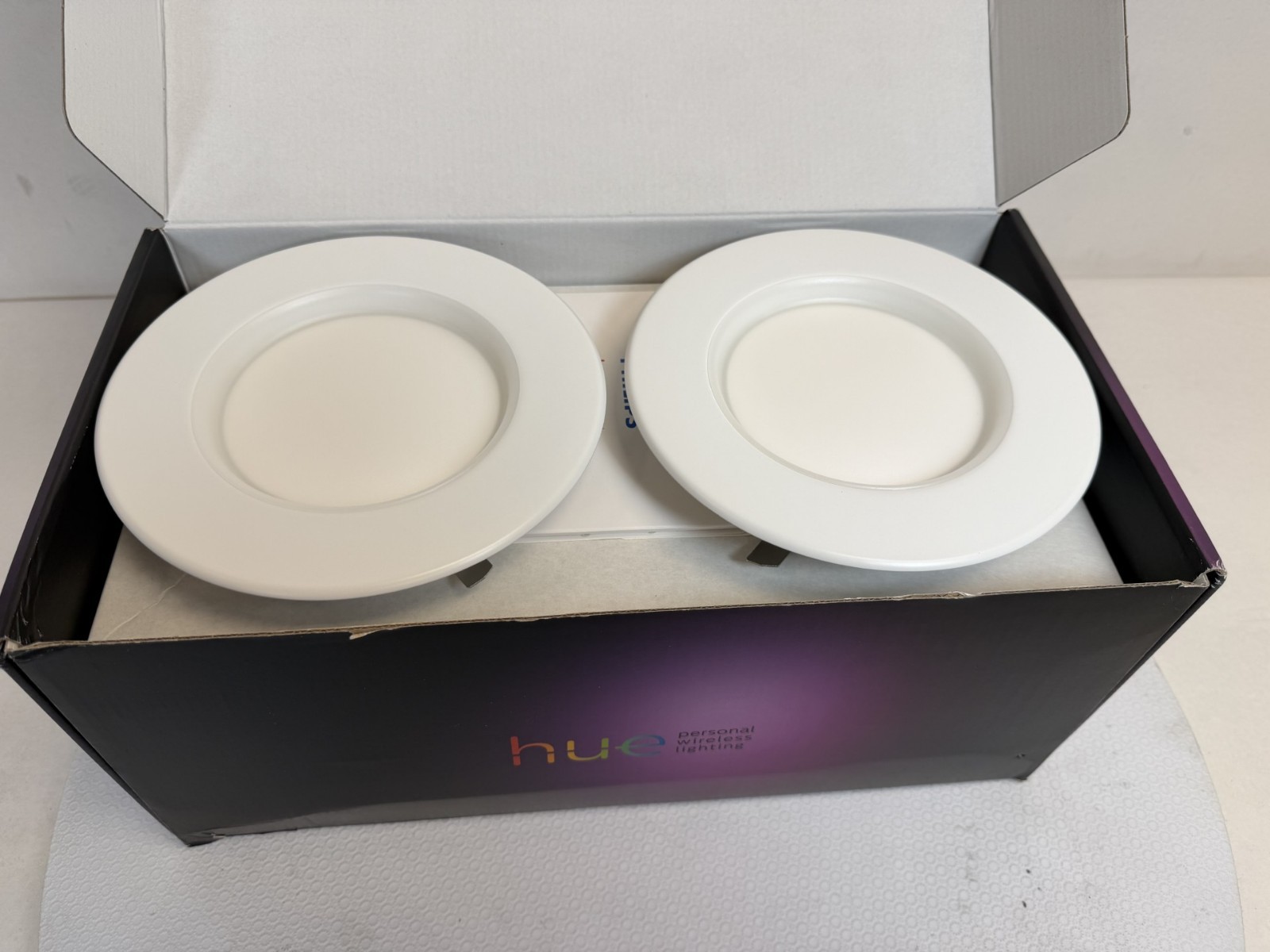 Philips Hue 5/6" Recessed Smart Downlight (White & Color Ambiance, 4-Pack) gallery