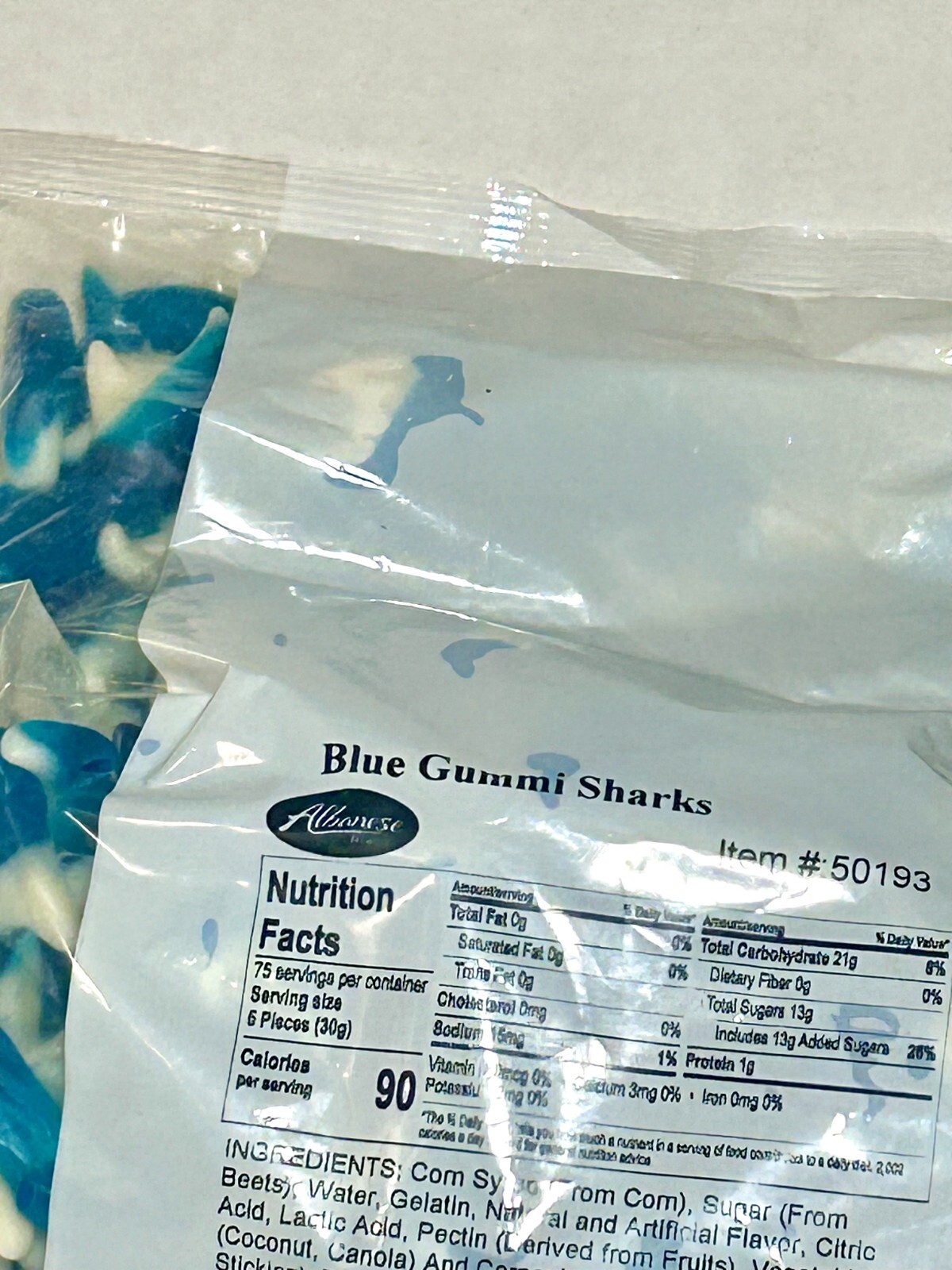 Blue Raspberry Gummy Shark Candy 8oz 1LB 2LB 3LB 4LB 4.5LB Fresh Sharks gallery