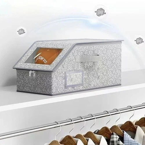 Stackable Baseball Cap Storage Organizer – Large Capacity Hat Box with Lid gallery