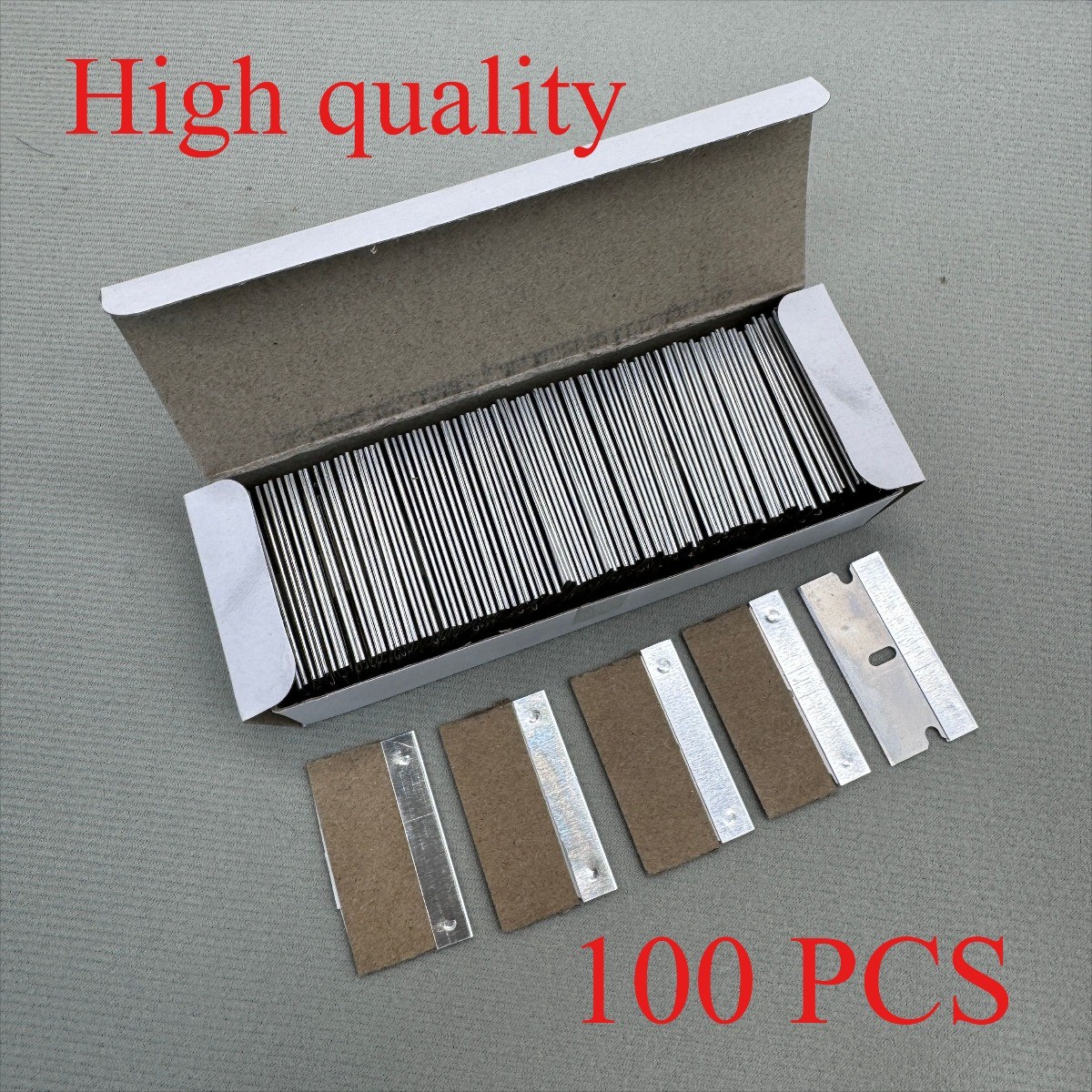100 PCS Razor Blades Single Edge Extra Sharp Heat Treated Safety Knife Scrapers gallery