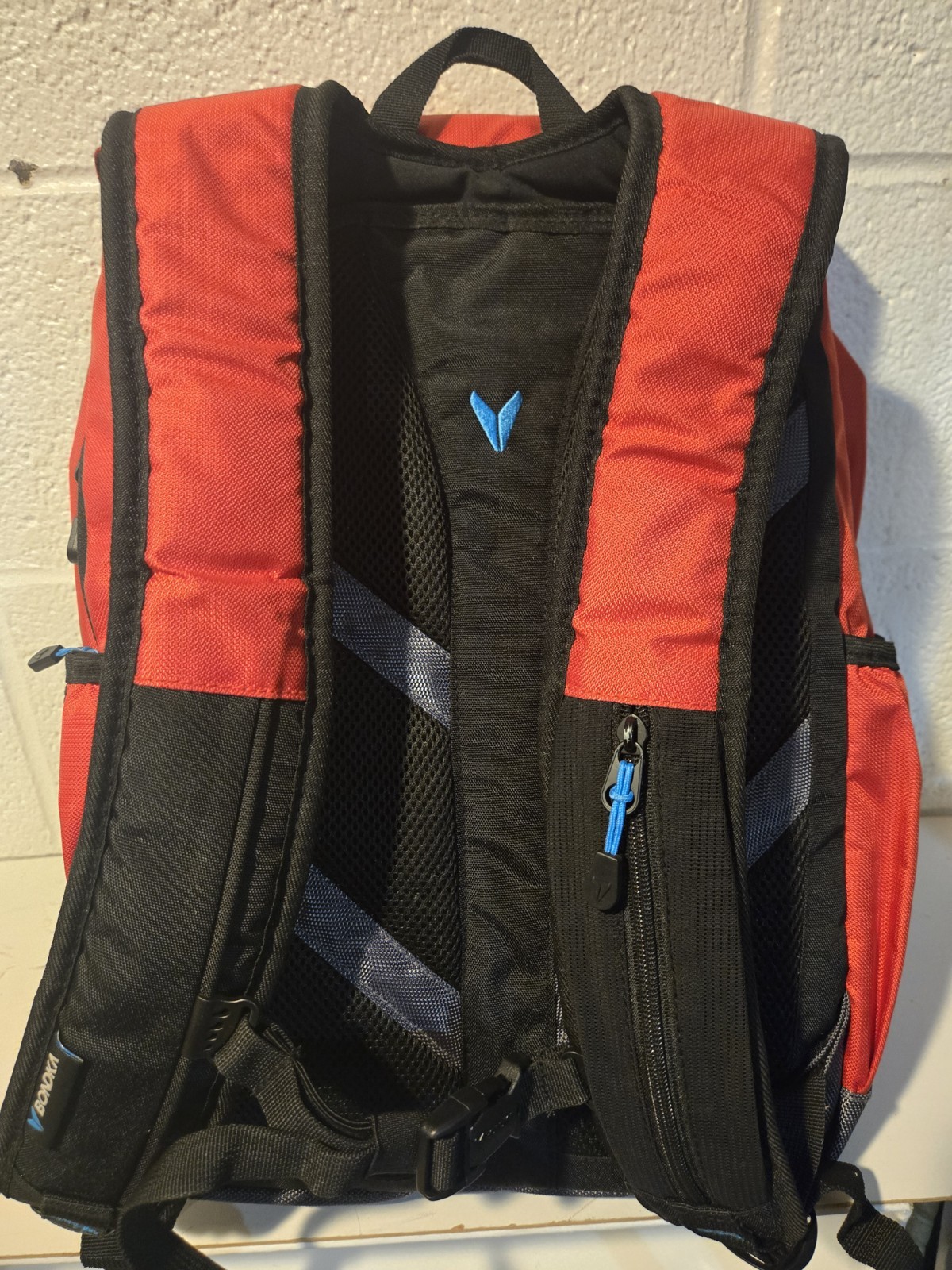 Bondka Supply Co Backpack Red 18"x14" Used Nice Condition 3