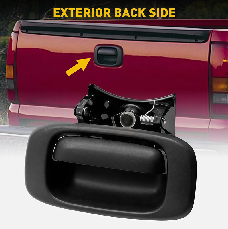 Tailgate Handle & Bezel for Chevrolet Silverado; GMC Sierra 1500, 2500, 3500 gallery