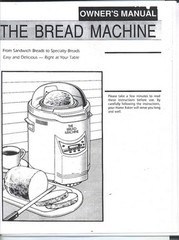 DAK Bread Machine Manual FAB 2000 II, FAB 2000 IV, FAB 3000 V TURBO BAKER
