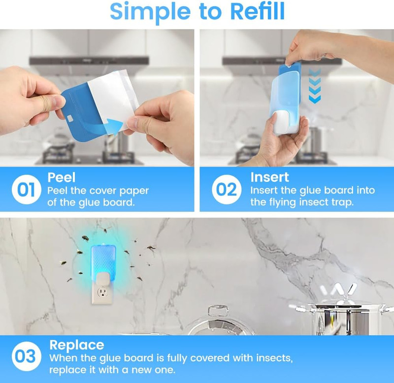 15 Pack Refill Cartridges Compatible with Raid Essentials Flying Insect Light Tr gallery