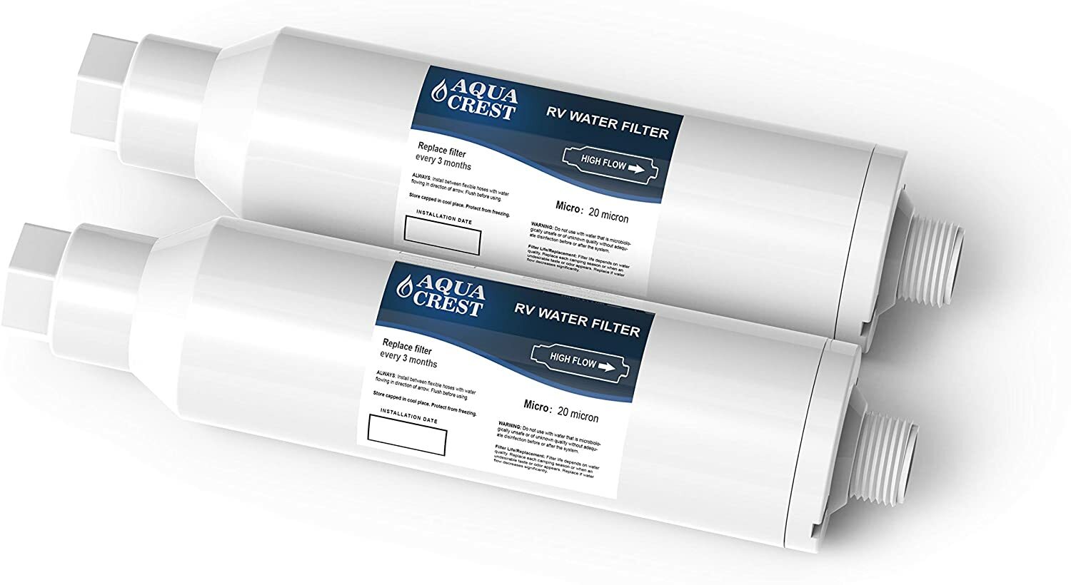 AQUA CREST RV Inline Water Filter for RVs and Marines, Drinking & Washing Filter gallery