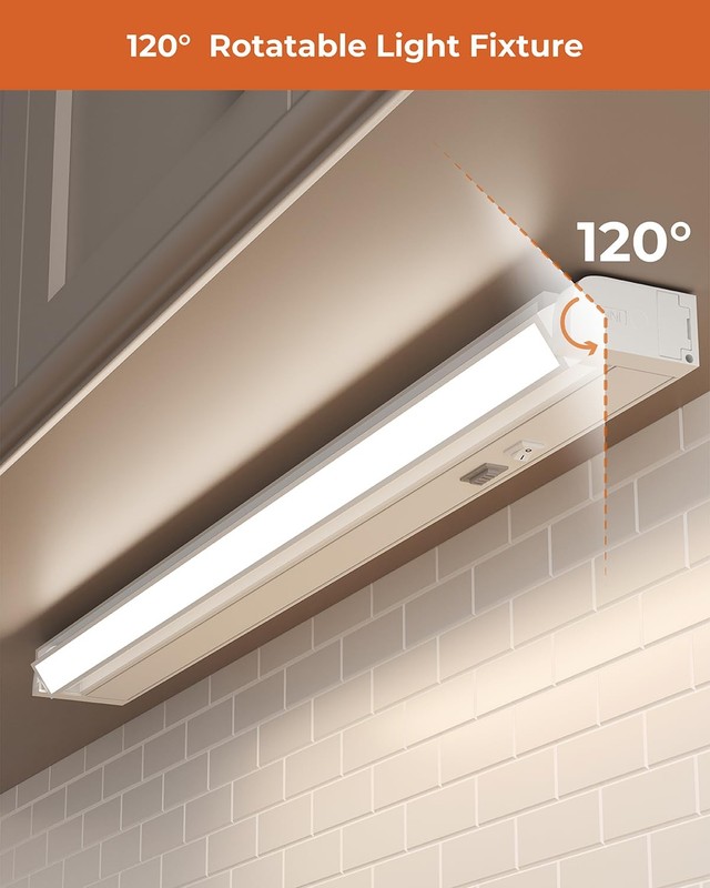 22IN Hardwired Under Cabinet Lights Soft White 3000K Bright White 4000K Dayli... gallery