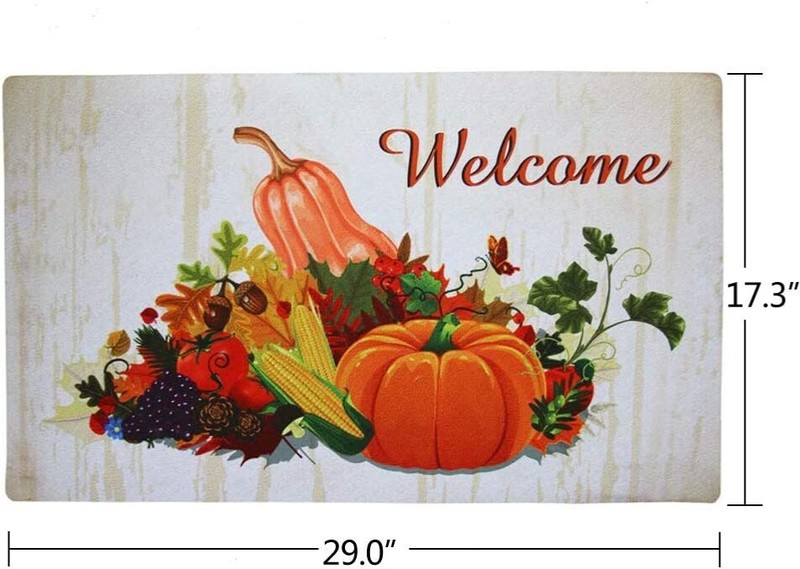 Fall Doormat Non Slip Front Door Mat, Easy to Clean Low Profile Mat for Entry Pa gallery