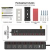 CRST Power Strip 6 Outlets Heavy duty 6 ft cord 1200J Surge Protector 15 Amp gallery