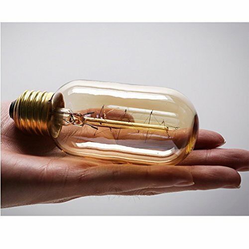 Vintage Edison Light Bulb,Antique Style,Warm White,Amber Glass,110-130V, 4 Pack gallery