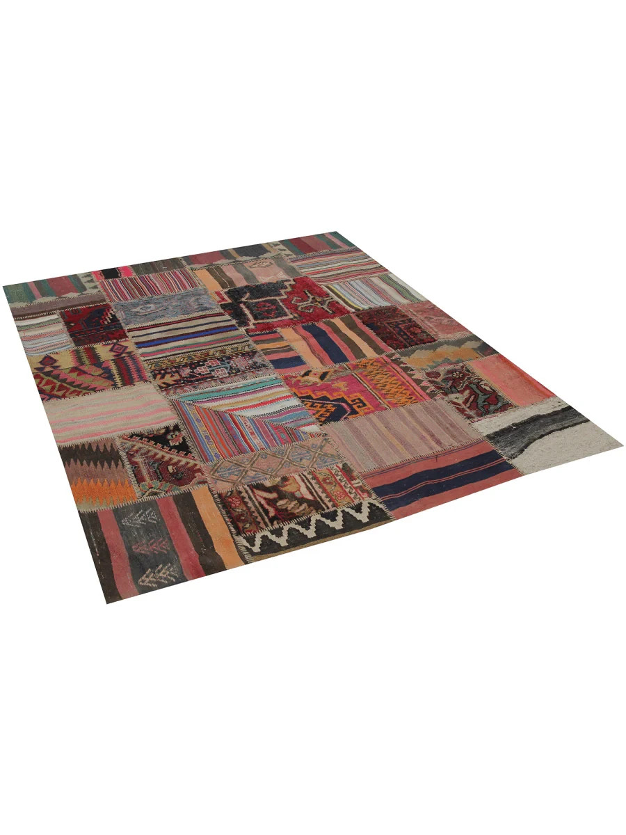 5x7 ft Patchwork Kilim Area Rug – Handmade Design – Free US Shipping gallery