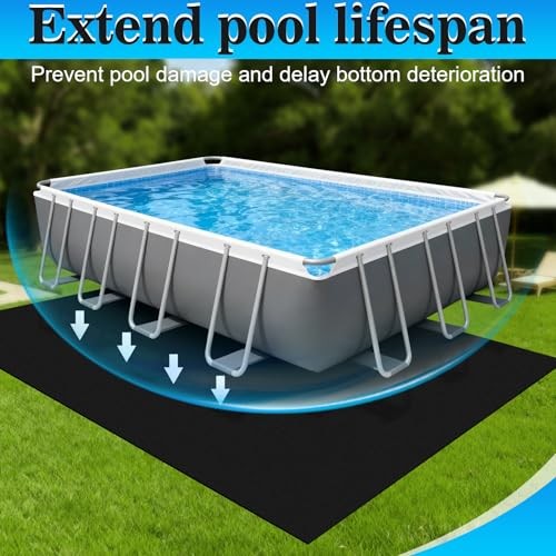 18x9ft Rectangular Pool Liner Pad for Above Ground Swimming 18 X 9FT gallery